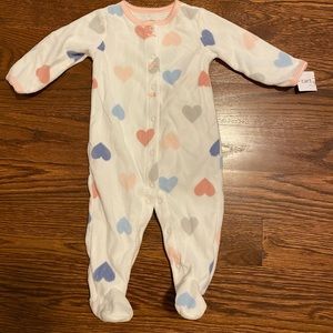 NWT fleece footsie pajamas